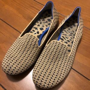 Rothy’s Gold Houndstooth Loafers